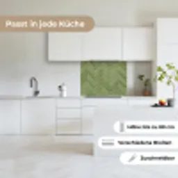 Visgraatstructuur - Tegels - Olijfgroen keuken achterwand 2 middel 865 -sfeer4_DE