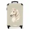 Eenhoorn in neutrale kleuren NBS - Handbagage koffer - Kinderen Unisex middel -productfoto_recht