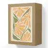 Blaadjes - Zachtoranje - Bloemen Light Box met kabel (Wandlamp) klein -3d