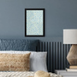 Giraf - Modern - Blauw fotolijst zwart zonder passe partout klein 224 -sfeer3