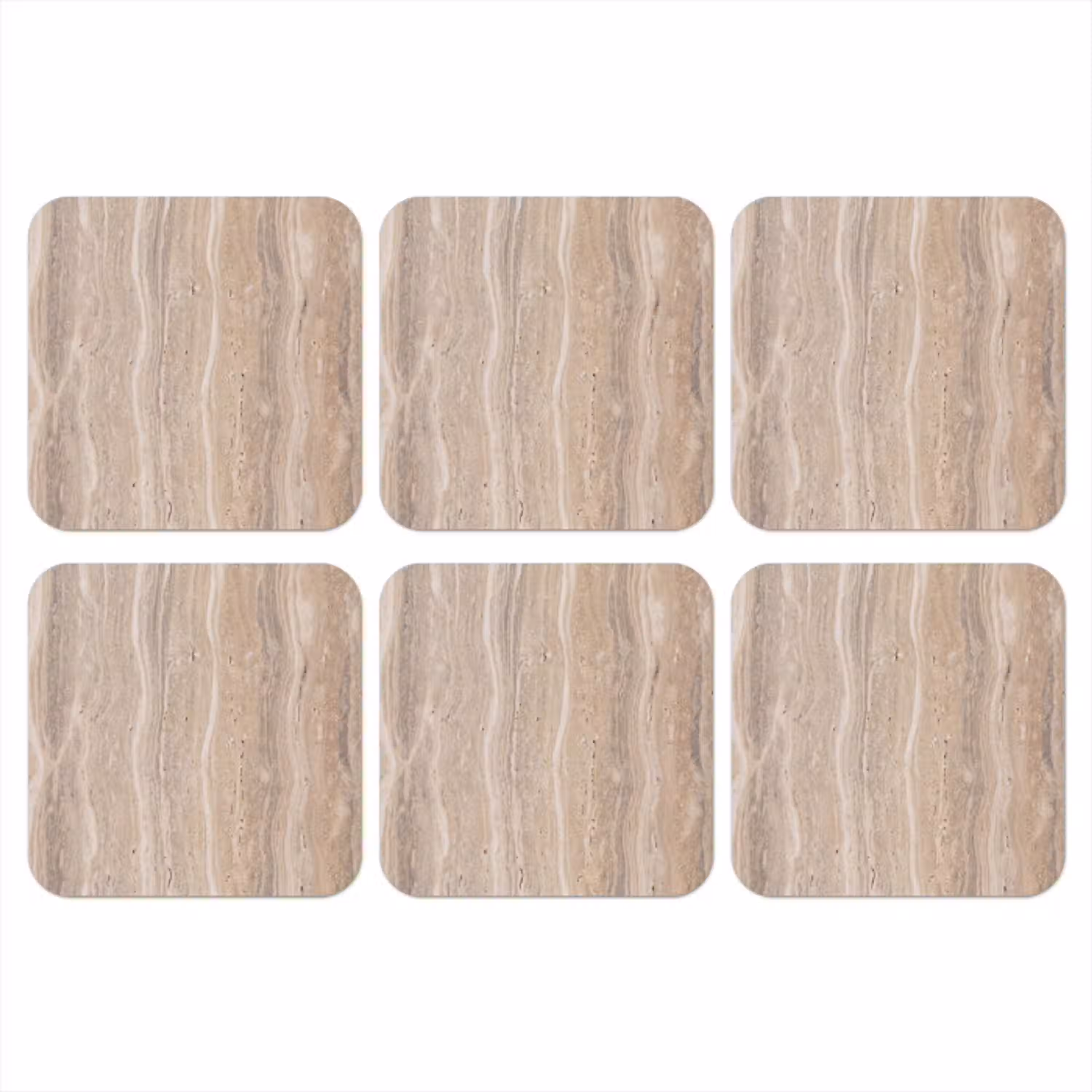 Steen - Patroon - Textuur - Natuurlijk - Beige onderzetter kurk middel -3d