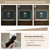 Vrouw - Vlinder - Bril - Blauw - Modern - Portret Light Box met batterij (Wandlamp) middel -USP_dimbaarNL