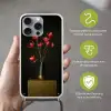 Rode - Bloemen - Vaas Hoesje iPhone 16 Pro Max met koord klein -sfeer2_NL