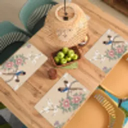 Bloemen - Vogels - Bloemen Placemat vinyl groot -zzsfeer5_Kitchenyeah-website