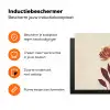 Vrouw - Minimalistisch - Bloem Inductie beschermer vinyl 3mm klein -zzzzzzz-td-ups