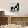Vrouw - Paard - Artistiek aluminium wit klein -sfeer3
