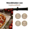 Pizza - Hart - Pepperoni - Tomaat Wandkleed katoen klein -sfeer2