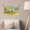 Schaap - Weide - Groen Wandkleed katoen klein -sfeer4