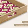 Retro - Floraal - Paars Dienblad Rechthoek middel 911 -USP_HandgreepDE