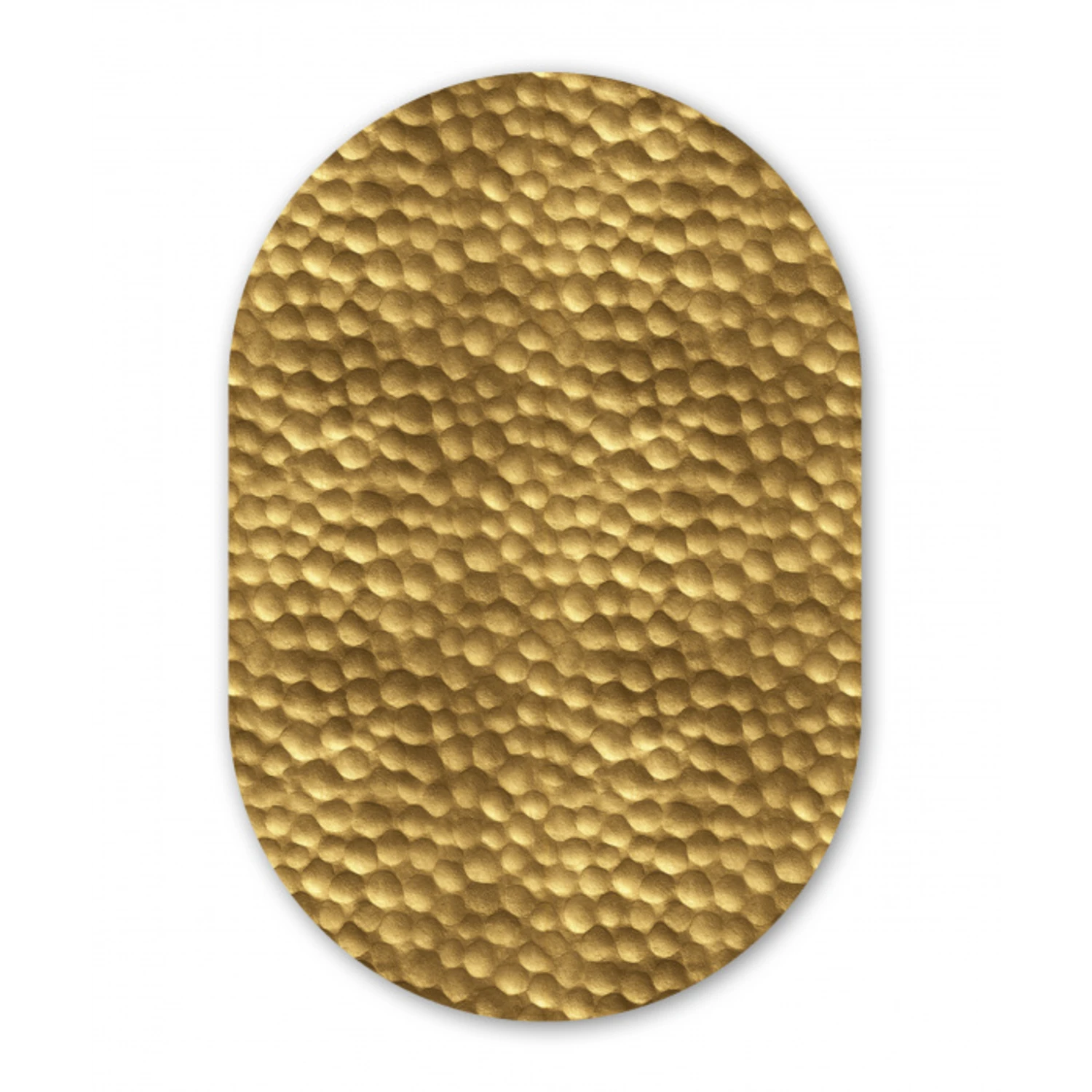 Metaal - Dynamisch - Goud Wandcirkel Ovaal Forex klein 630 -3d