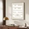 Wit - Chef - Decoratie - Japandi Textielframe zwart klein -sfeer3