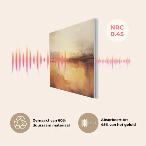 Abstract - Bruin - Modern - Herfst kleuren PET vilt klein -USP_NL