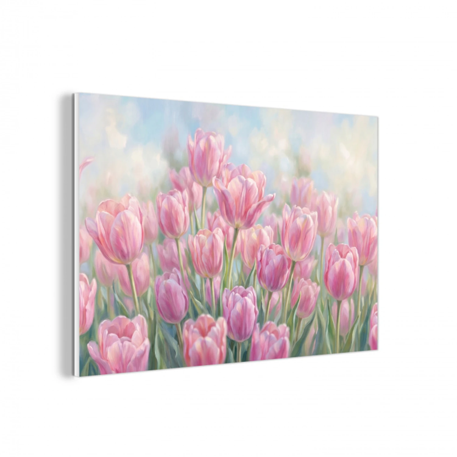 Tulpen - Veld - Lente - Roze forex 5mm xxl -3d