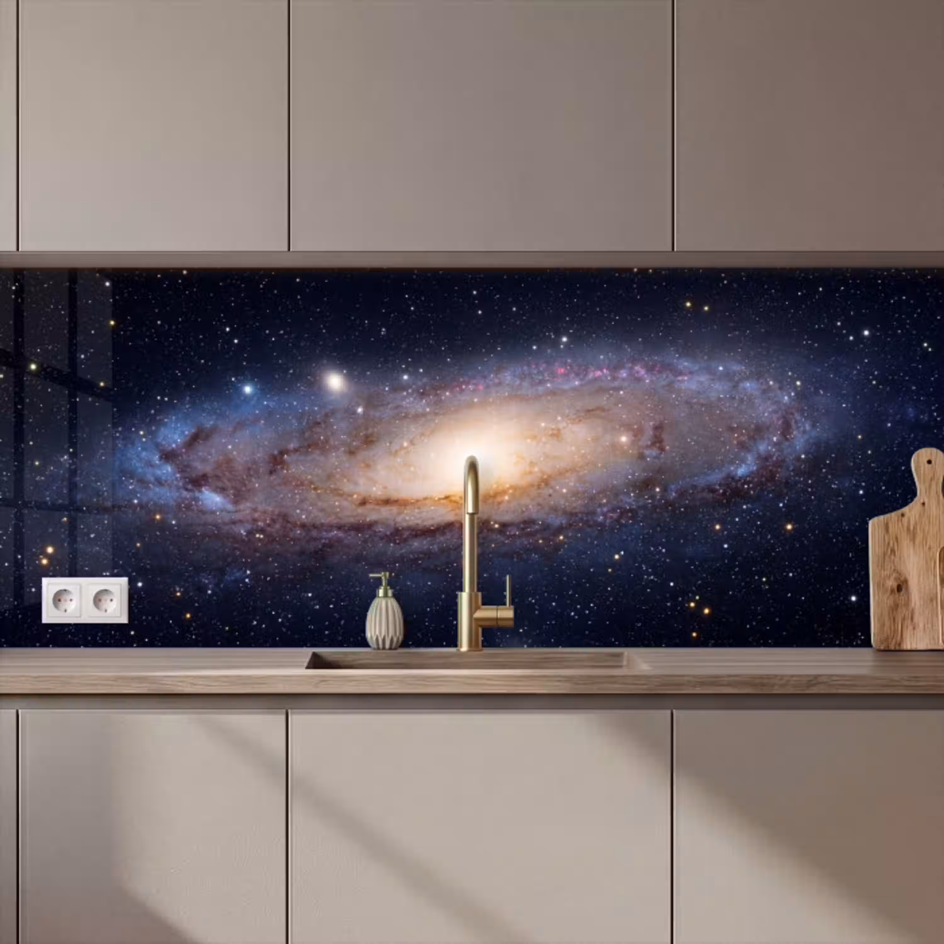 Sterrenstelsel - Ruimte - Kosmos keuken achterwand 2 middel zz_3dshopping