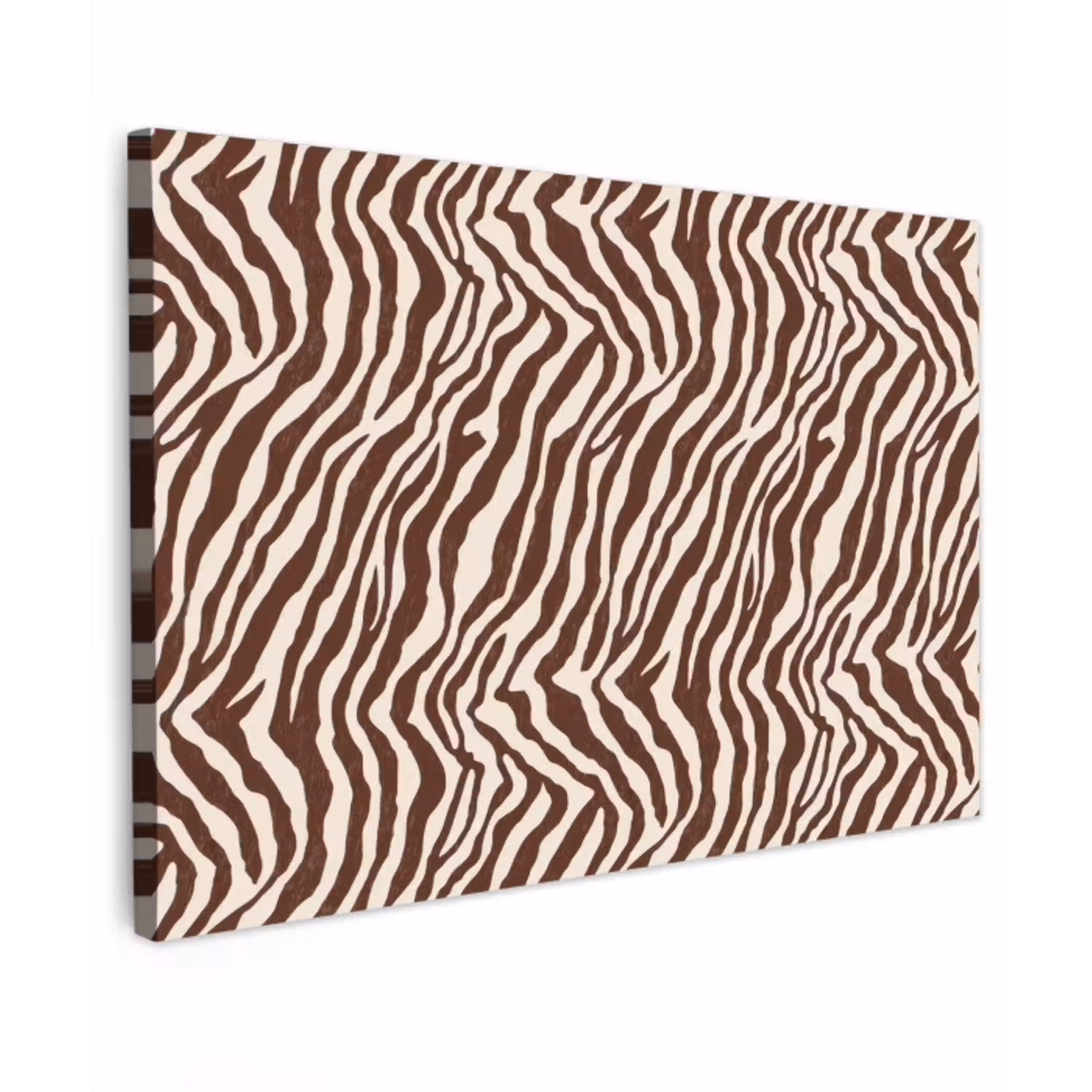 Zebra - Patroon - Zwart - Wit canvas 2cm klein 34 -z3d