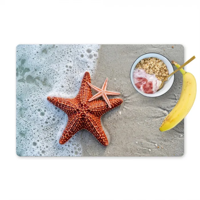 Zeester - Strand - Zee Placemat vinyl groot -zzzproduct_Kitchenyeah-website