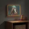 Dieren - Paard - Natuur - Vlinder - Bloemen Light Box met batterij (Wandlamp kind) middel -sfeer5_kind