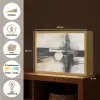 Abstract - Zwart wit - Verf - Modern Light Box met batterij (Wandlamp) middel -USP_websiteoverzichtNL