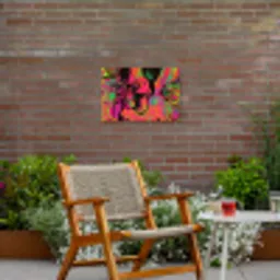 3-2-3 Tuinposter op houten frame 2 cm dik klein -sfeer3