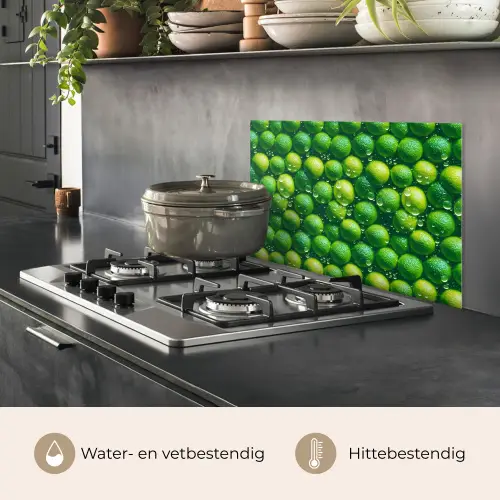 Limoenen - Druppels - Groen keuken achterwand spatscherm klein 900 -usp_NL
