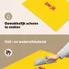 Smile - Roze - Geel Inductie beschemer met haakjes klein -ky-schoon-nl