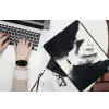 Roeiboot - Mistig - Bergen - Vogels laptophoes neopreen klein -bureau