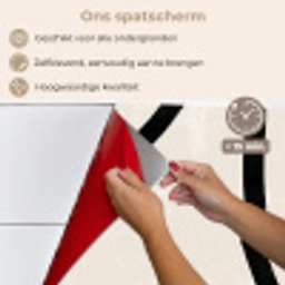 Roze - Minimalisme - Design keuken achterwand spatscherm klein -spatscherm_NL