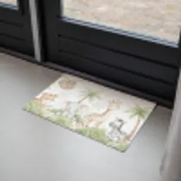 Dieren - Jungle - Pastel Deurmat klein -sfeer2