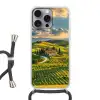 Toscane - Landschap - Wijngaarden Hoesje iPhone 16 Pro Max met koord klein -3d