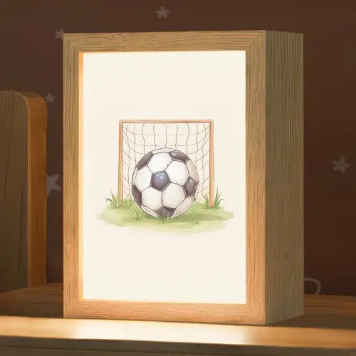 Voetbal - Goal - Gras - Beige Light Box met kabel klein -zzz_3d_website