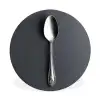 Zilver - Metaal - Lepel Wandcirkel aluminium klein -3d