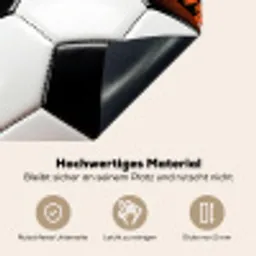 Voetbal - Verf - Sport - Oranje Inductie beschemer met haakjes klein -ky-onderkant-de