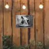 Varken - Schattig - Spaghetti - Zwart wit - Dier tuinposter los doek klein -sfeer1