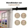 Bergen - Landschap - Doorkijk - Bloemen - Avond - Roze Wandkleed katoen klein -sfeer2