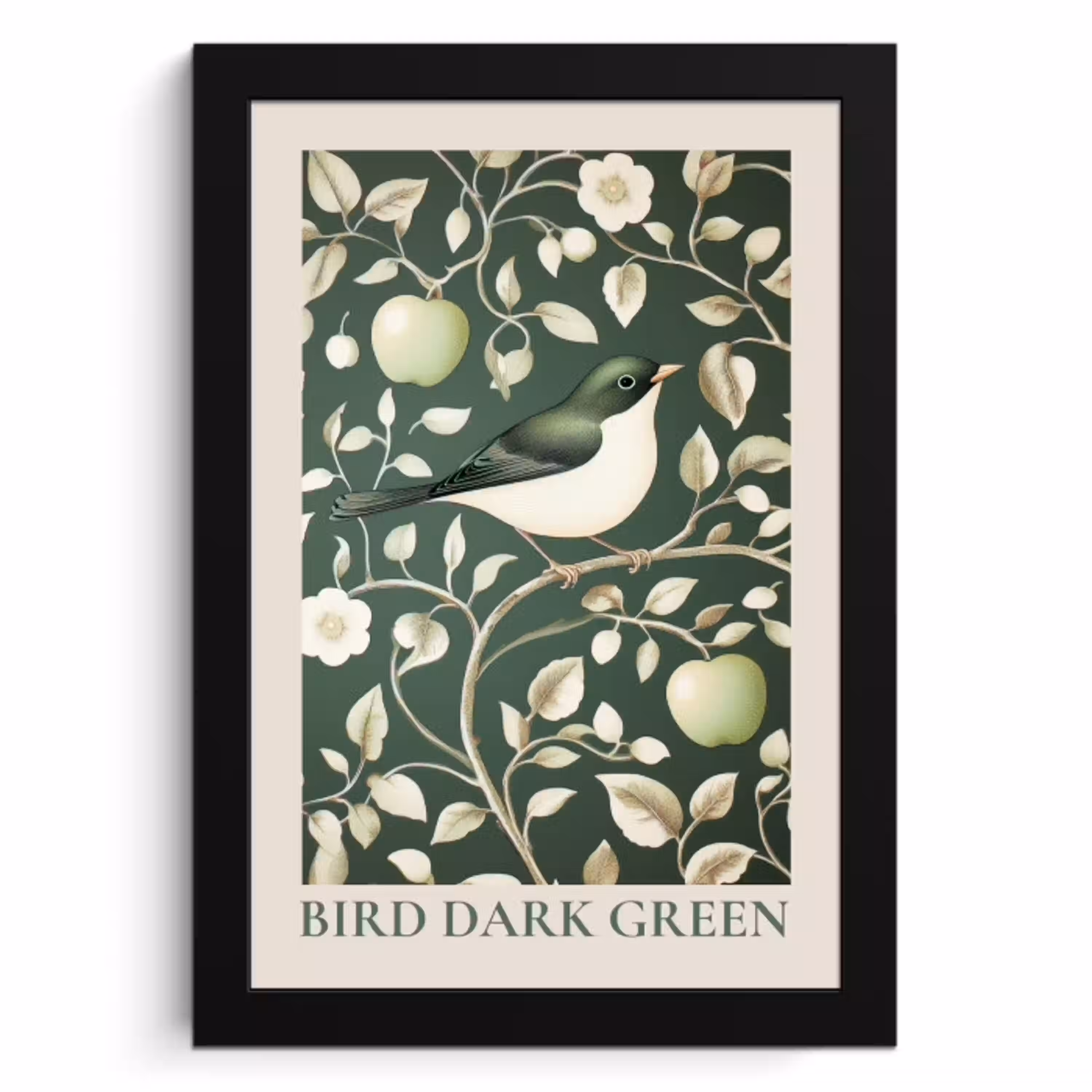 Groen - Vogel  - Bloemen KitchenYeah - Keuken - Fotolijst klein -3d