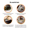 Italiaans landschap parasoldennen - Kunst - Hendrik Voogd - Schilderij - Zwart wit - Oude meesters Inductie beschermer vinyl 3mm klein -zzzzzzz-td-werking