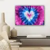 Hartvormig - Tie dye - Paars canvas 2cm klein -sfeer6