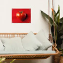 Tomaat - Rood - Hart tuinposter los doek klein -sfeer7