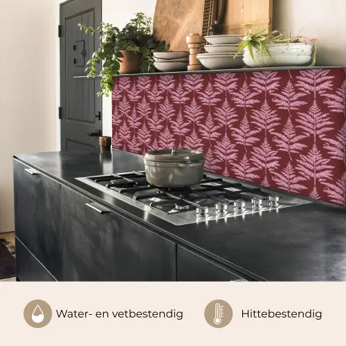 Blad - Patroon - Paars keuken achterwand 2 middel 871 -usp_NL