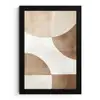 Snijdende cirkels - Overlappende vlakken fotolijst zwart zonder passe partout klein -3d