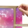 Sterren - Abstract - Kleuren Light Box met batterij (Wandlamp kind) middel -USP_websiteprintNL