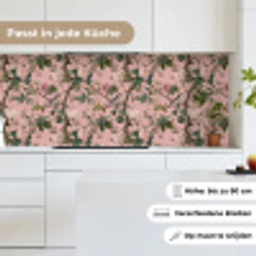 Pioenrozen - Botanisch - Vogel keuken achterwand 2 middel 871 -sfeer4_DE