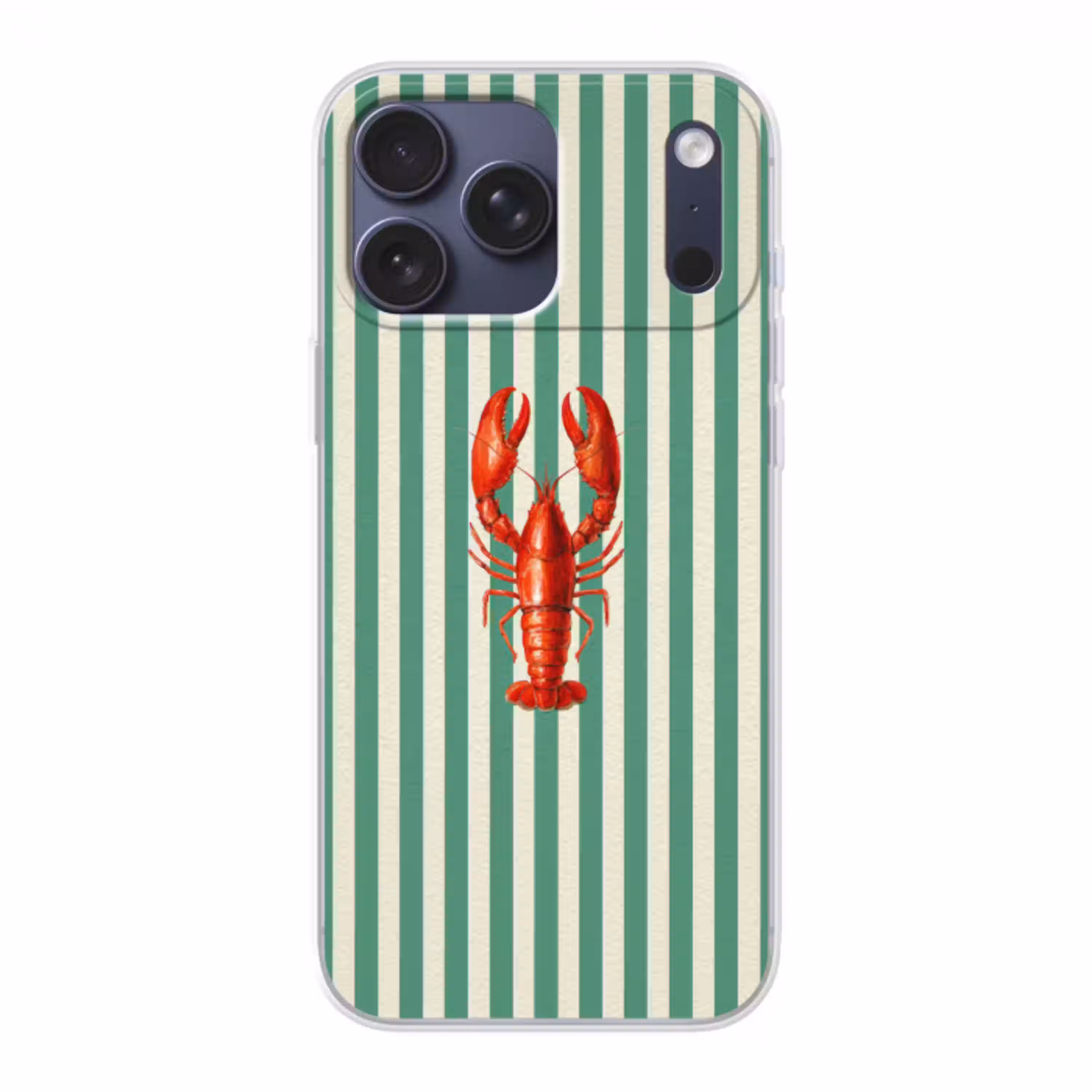 Kreeft - Strepen - Realistisch - Zomers Telefoonhoesje iPhone 17 Pro Max klein -3d