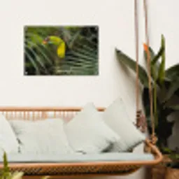 Close-up van een etende toekan tuinposter los doek klein -sfeer7