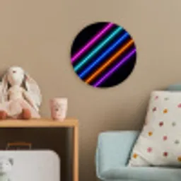 Esthetiek - Retro - Neon Wandcirkel kunststof plaat 5mm dik klein -tsfeer1_kind