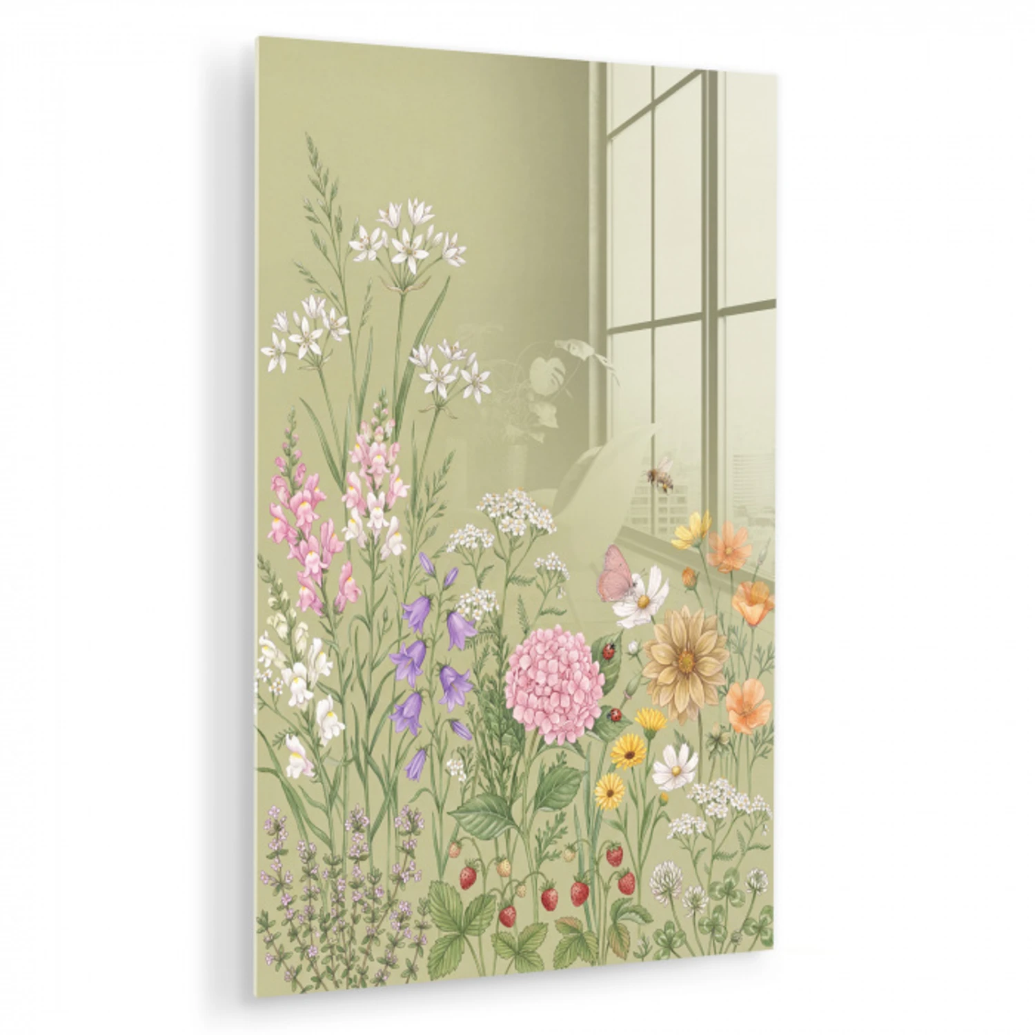 Botanisch - Bloemen - Kleurrijk plexiglas 5mm klein -zzzproduct_nieuw