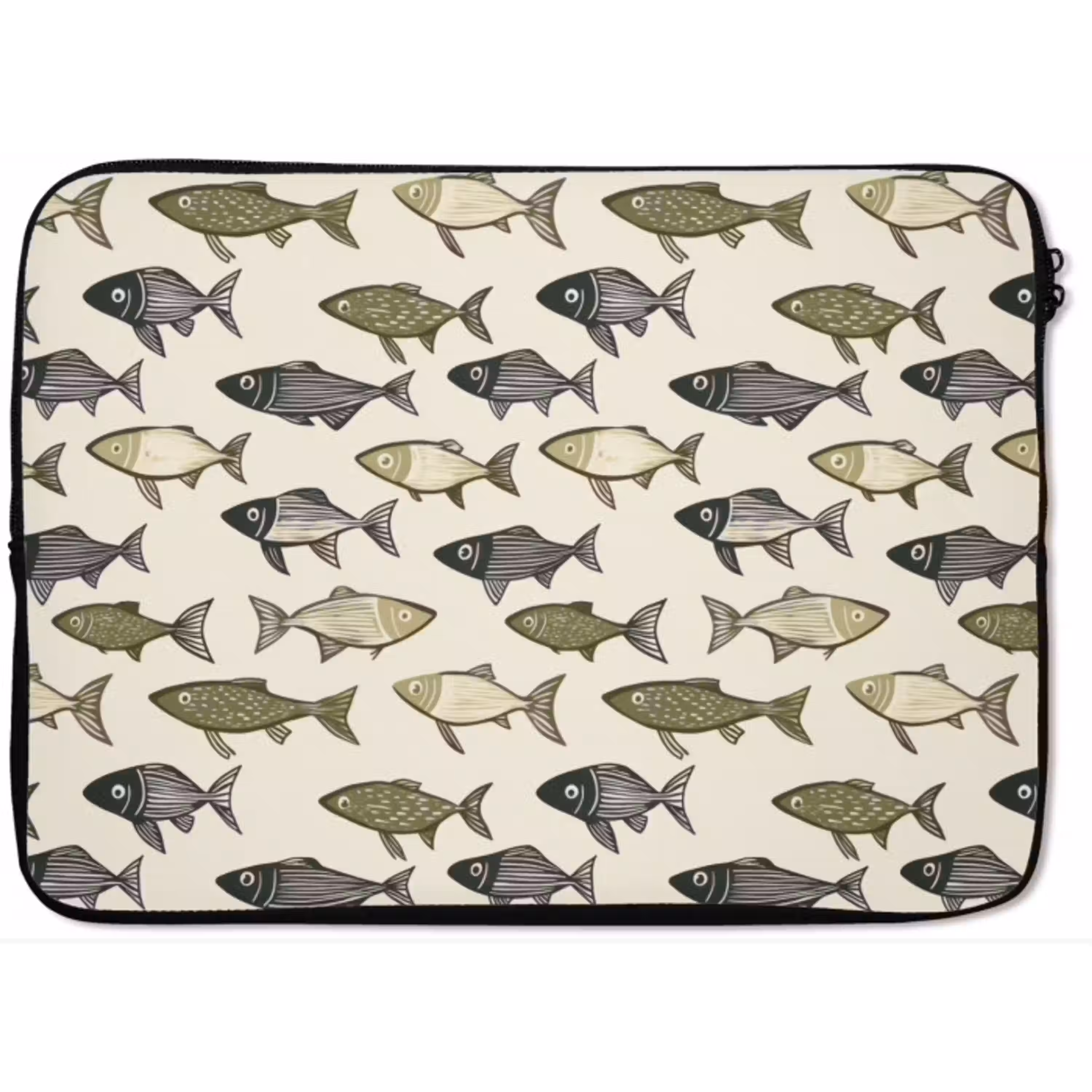 Vissen - Klassiek - Groen laptophoes neopreen klein 279 -zkaufland3dotto
