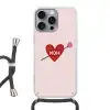 Hart - Rood - Bloem - Moeder Hoesje iPhone 16 Pro Max met koord klein -3d