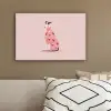Hond - Hartjes - Roze canvas 2cm klein -sfeer3