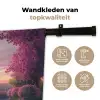 Eiffeltoren - Parijs - Roze Wandkleed katoen klein -sfeer2